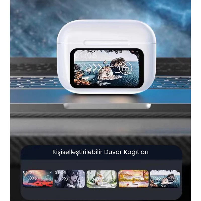 Dokunmatik Ekranlı Air Pro 2 ANC Bluetooth Kulaklık